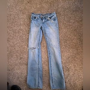 Mens Buckle Jeans size 28 XL